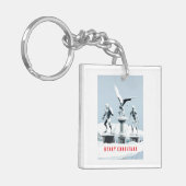 Merry Christmas. Monster ice sculptures Sleutelhanger (Voorkant Links)