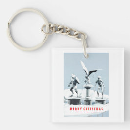 Merry Christmas. Monster ice sculptures Sleutelhanger