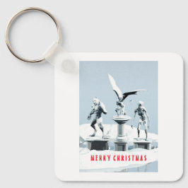 Merry Christmas. Monster ice sculptures Sleutelhanger