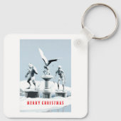 Merry Christmas. Monster ice sculptures Sleutelhanger (Achterkant)