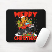 Merry Christmas Monster Truck Funny Gingerbread Me Muismat (Met muis)