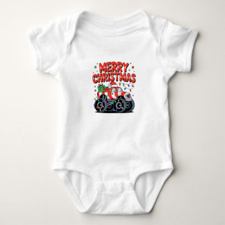 Merry Christmas Monster Truck Lights Presents Romper