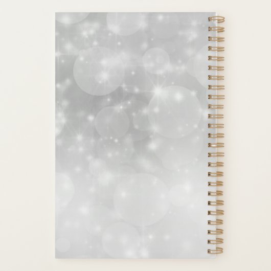 Merry Christmas moose wearing a hat Planner (Achterkant)