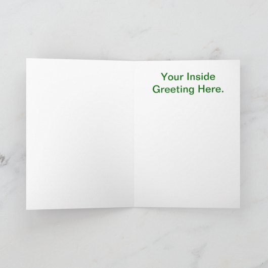 Merry Christmas Morse Code Kerstboom Kaart (Binnen)