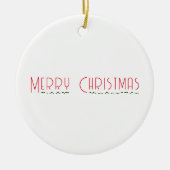 Merry Christmas & Morse Code Metal Ornament (Voorkant)