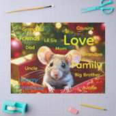 Merry Christmas Mouse Tissue Paper Tissuepapier (Craft)