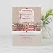 Merry Christmas Moving Aankondiging (Staand voorkant)