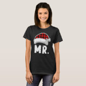 Merry Christmas Mr Trees Lights Santa Hat Mr Chris T-shirt (Voorkant volledig)