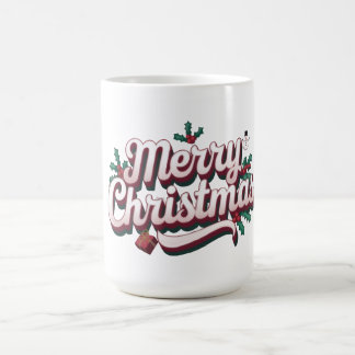Merry Christmas Mug | Festive Holiday Coffee Cup Koffiemok