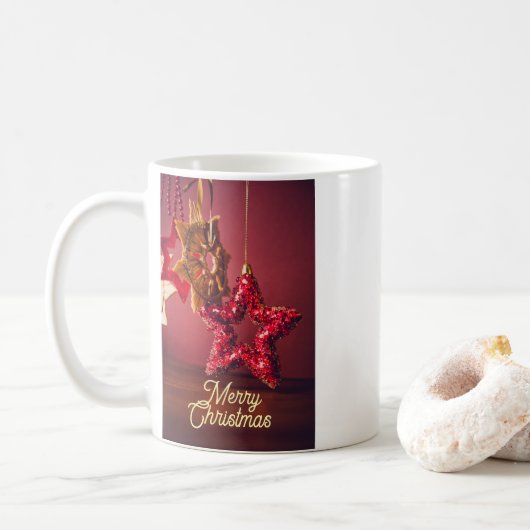 “Merry Christmas” Mug – Festive Holiday Drinkware Koffiemok (Met donut)