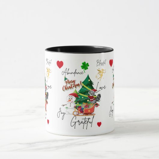 Merry Christmas Mug | Joy, Love & Abundance | Fest Mok (Midden)