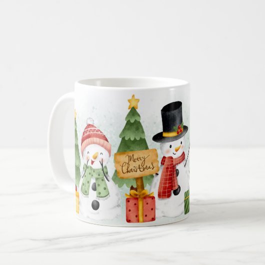 Merry Christmas  Mug Koffiemok (Voorkant links)