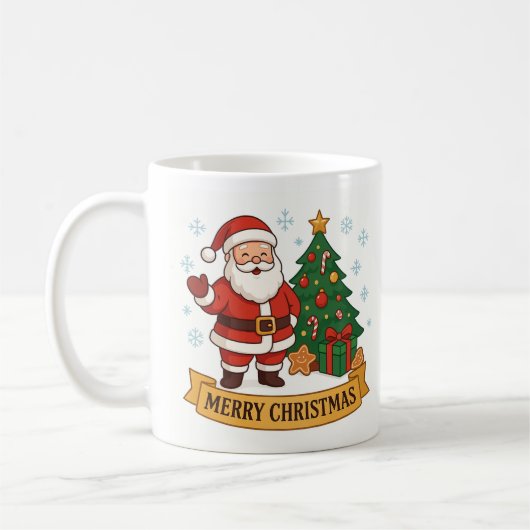 Merry Christmas Mug Koffiemok (Links)