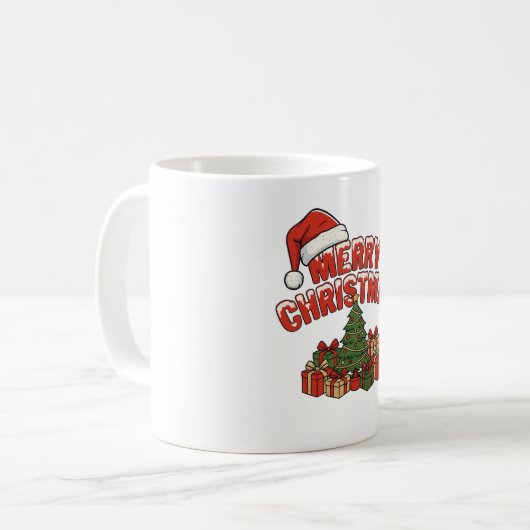 Merry Christmas Mug Koffiemok (Voorkant links)