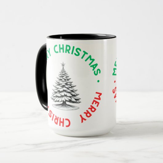 Merry Christmas Mug Mok (Voorkant links)