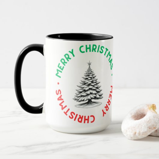 Merry Christmas Mug Mok (Met donut)