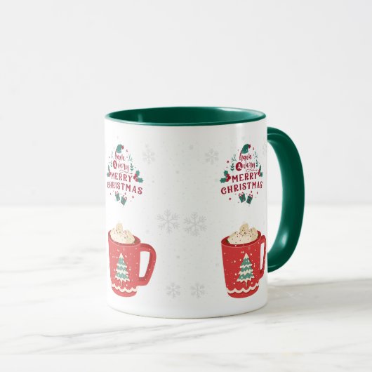 merry christmas mug mok (Voorkant rechts)