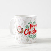 Merry Christmas Mug – Simple Holiday Design Koffiemok (Voorkant links)