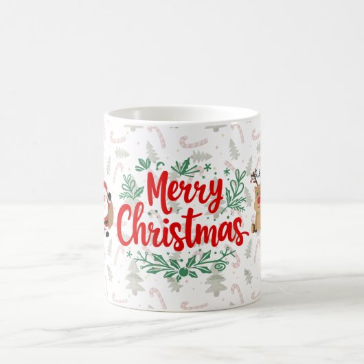 Merry Christmas Mug – Simple Holiday Design Koffiemok (Center)