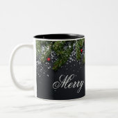 Merry Christmas Mug Tweekleurige Koffiemok (Links)