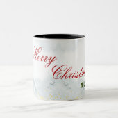 Merry Christmas Mug Tweekleurige Koffiemok (Center)