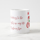 Merry Christmas Mug with Romantic Quote Grote Koffiekop (Voorkant)