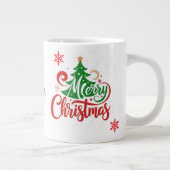 Merry Christmas Mug with Romantic Quote Grote Koffiekop (Rechts)