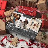 Merry Christmas Multi-fotoscript Feestdagenkaart