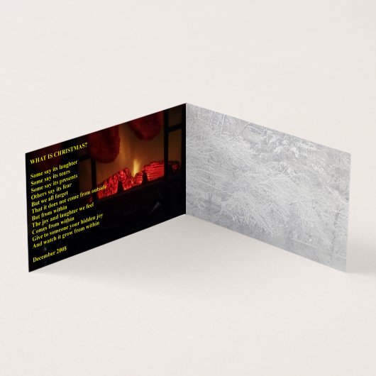 Merry Christmas Multi Language Gevouwen Kaart (Binnen)