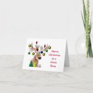 **MERRY CHRISTMAS** NAAR EEN GROTE BOSS"-KAART KAART