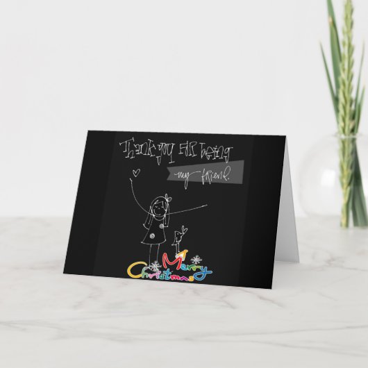 ***MERRY CHRISTMAS*** NAAR MIJN *** AMAZING VRIEND FEESTDAGEN KAART (Voorkant)