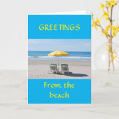 **MERRY CHRISTMAS** NAAR MIJN FAVORIET *BEACH BUM* KAART (Gele Bloem)