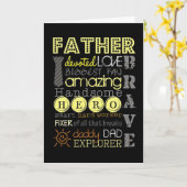 **MERRY CHRISTMAS** NAAR MIJN LIEFDE "DAD" KAART (Gele Bloem)