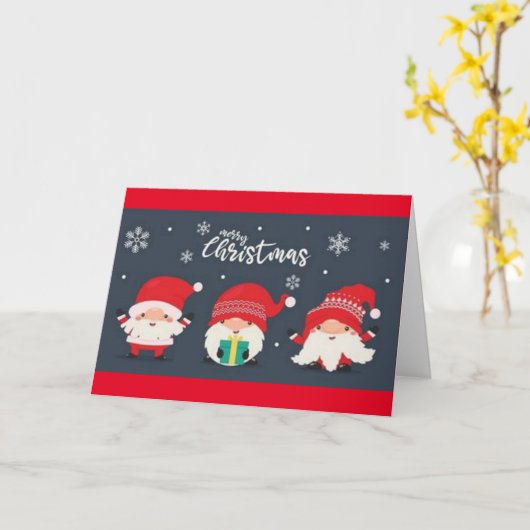 MERRY CHRISTMAS NAAR MIJN VRIEND- EN GEZINSKAART KAART (Gele Bloem)