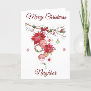 MERRY CHRISTMAS NAAR *NEIGHBOR* HOLIDAIRE KAART