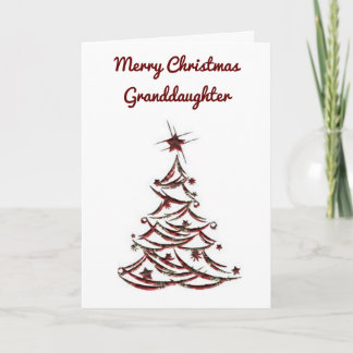 *MERRY CHRISTMAS* naar onze *GRANDDAUGHTER* CHRIST Feestdagen Kaart