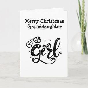*MERRY CHRISTMAS* naar onze *GRANDDAUGHTER* CHRIST Feestdagen Kaart
