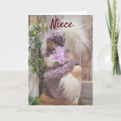 *MERRY CHRISTMAS* naar onze *NIECE* Feestdagen Kaart (Voorkant)