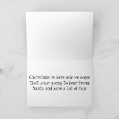 MERRY CHRISTMAS NAAR ONZE ***SON** FEESTDAGEN KAART (Binnen)