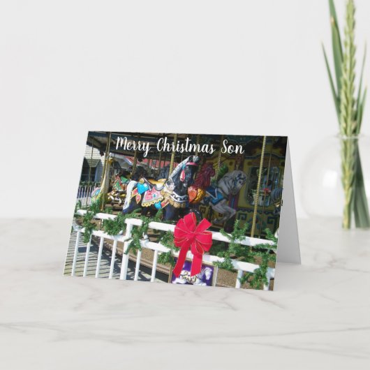 MERRY CHRISTMAS NAAR ONZE ***SON** FEESTDAGEN KAART (Voorkant)