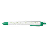 Merry Christmas Name 2025 in Green Zwarte Inkt Pen (Bodem)