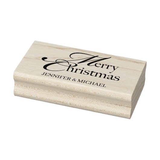 Merry Christmas name basic Rubberstempel (Stempel)