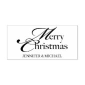 Merry Christmas name basic Rubberstempel (Afrduk)