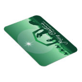 Merry Christmas Nativity Scene Green Religious Magneet (Rechterzijde)