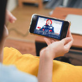 Merry Christmas Navy Blue One fotoscript Feestdagenkaart