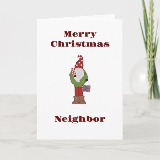 MERRY CHRISTMAS **NEIGHBER ** HOLIDAIRE KAART (Voorkant)