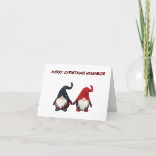 **MERRY CHRISTMAS NEIGHBOR* GNOME HUMOR KAART