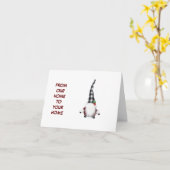 **MERRY CHRISTMAS NEIGHBOR* GNOME HUMOR KAART (Gele Bloem)