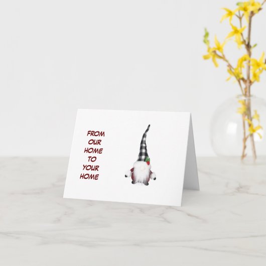 **MERRY CHRISTMAS NEIGHBOR* GNOME HUMOR KAART (Gele Bloem)