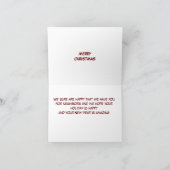 **MERRY CHRISTMAS NEIGHBOR* GNOME HUMOR KAART (Binnen)